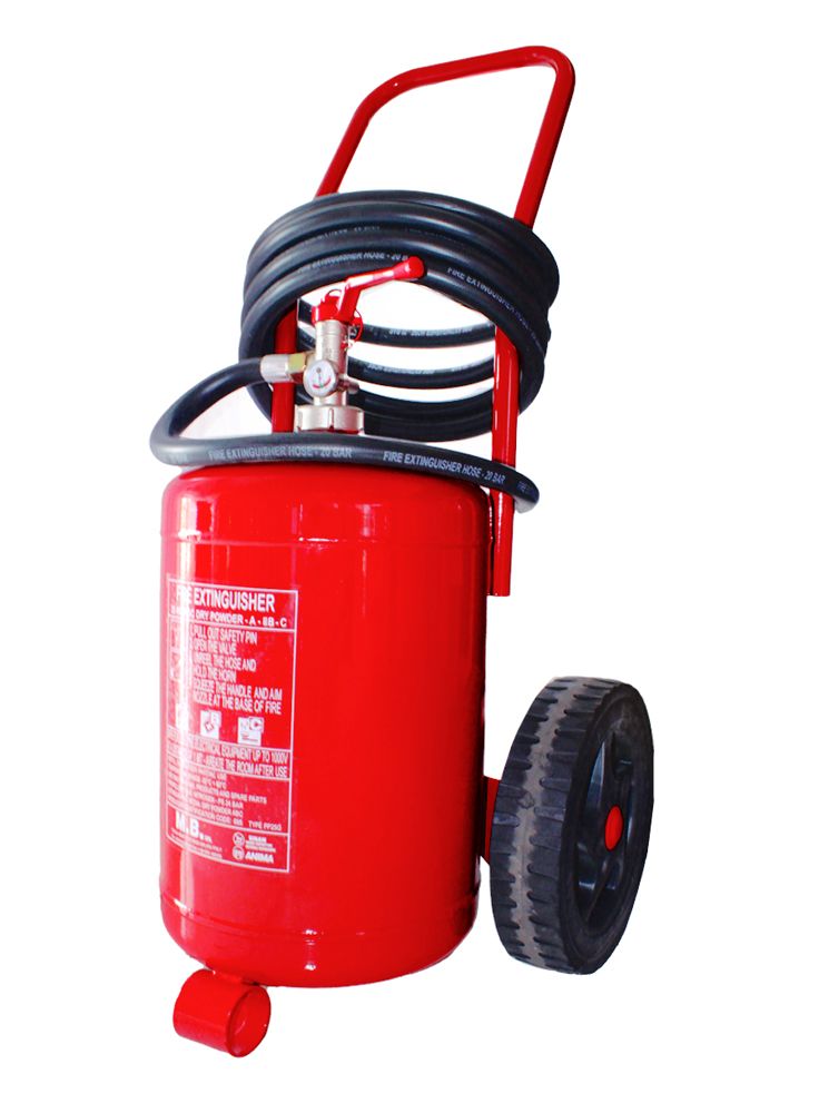 Τροχήλατος Πυροσβεστήρας Ξηράς Σκόνης ABC 25kg 