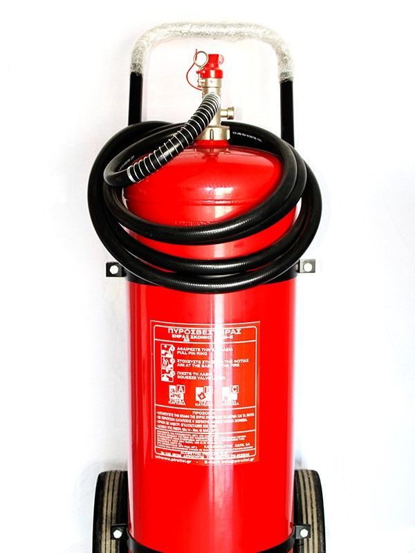 Πυροσβεστήρας Τροχήλατος Ξηράς Σκόνης 50kg