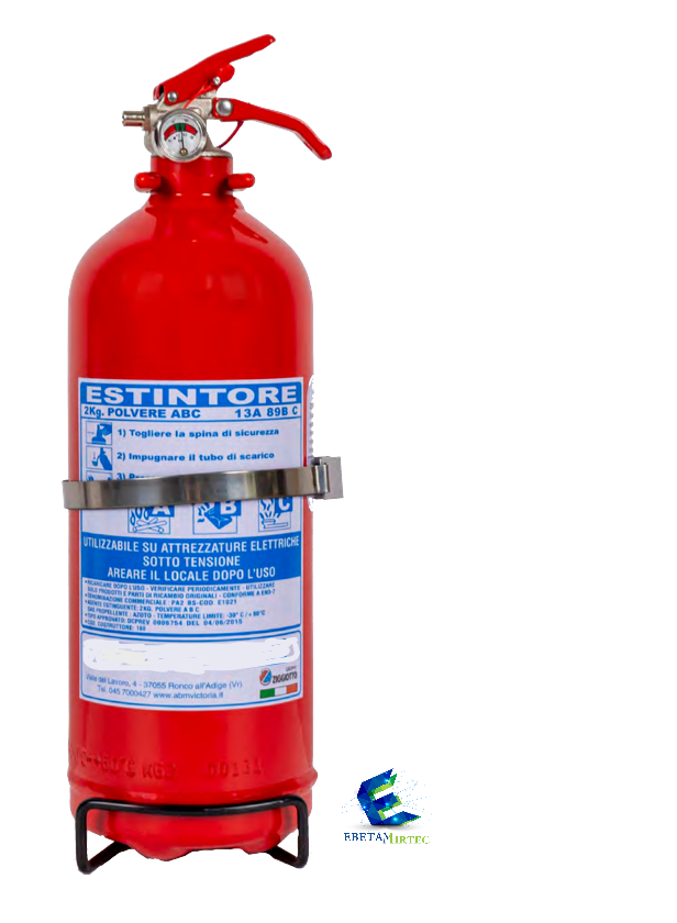 Φωτογραφία από Πυροσβεστήρας ξηράς κόνεως  PA2kg BS 13A 89B